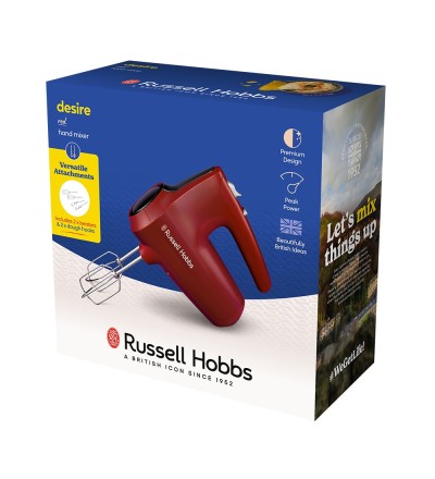 Russell Hobbs Russell Hobbs Sbattitore Manuale Grigio Rosso 185W Russell Hobbs Russell Hobbs Sbattitore Manuale Grigio Rosso 185W