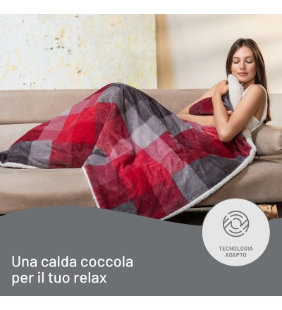 Imetec Imetec CaldoPlaid Velvet Tartan Plaid Riscaldabile Imetec Imetec CaldoPlaid Velvet Tartan Plaid Riscaldabile