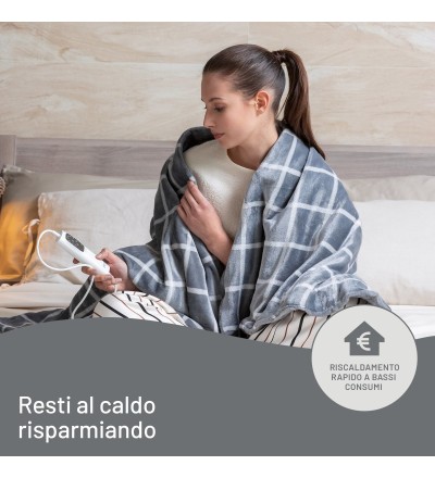 Imetec Imetec Caldoplaid Velvet Square Plaid Riscaldabile Imetec Imetec Caldoplaid Velvet Square Plaid Riscaldabile
