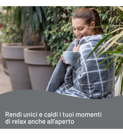 Imetec Imetec Caldoplaid Velvet Square Plaid Riscaldabile Imetec Imetec Caldoplaid Velvet Square Plaid Riscaldabile