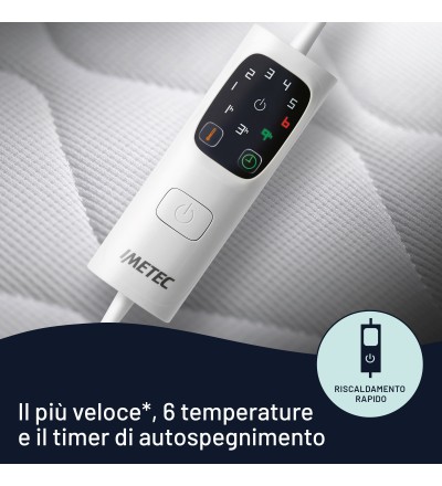 Imetec Imetec Scaldasonno Adapto Maxi Coprimaterasso Singolo 195x90 cm Imetec Imetec Scaldasonno Adapto Maxi Coprimaterasso Singolo 195x90 cm