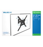 Valueline Valueline Supporto TV VLMFM2M 100x100mm 400x400mm Nero Valueline Valueline Supporto TV VLMFM2M 100x100mm 400x400mm Nero