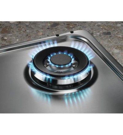 Electrolux Electrolux piano cottura gas 4 fornelli da incasso 59.5 cm acciaio inox EGS64362X