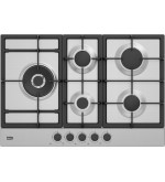 BEKO Beko HIAL75225SXE Piano Cottura da Incasso 5 Fuochi a Gas Larghezza 75 cm in Acciaio Inox colore Inox BEKO Beko HIAL75225SXE Piano Cottura da Incasso 5 Fuochi a Gas Larghezza 75 cm in Acciaio Inox colore Inox