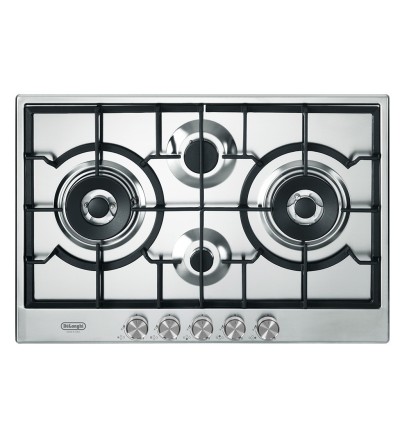 De’Longhi De'Longhi Piano Cottura Gas 4 Fornelli 75 cm da Incasso Acciaio Inox NSL475X De’Longhi De'Longhi Piano Cottura Gas 4 Fornelli 75 cm da Incasso Acciaio Inox NSL475X