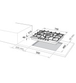De’Longhi De'Longhi Piano Cottura Gas 4 Fornelli 75 cm da Incasso Acciaio Inox NSL475X De’Longhi De'Longhi Piano Cottura Gas 4 Fornelli 75 cm da Incasso Acciaio Inox NSL475X