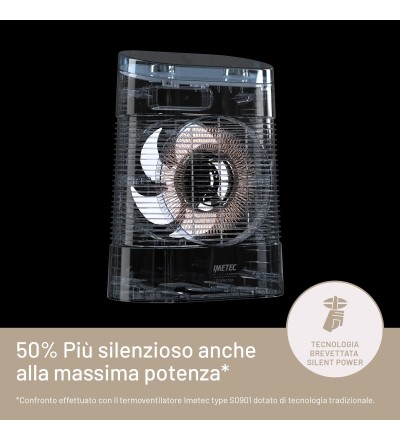 Imetec Imetec Silent Power Protection Termoventilatore Silenzioso 2100W Imetec Imetec Silent Power Protection Termoventilatore Silenzioso 2100W