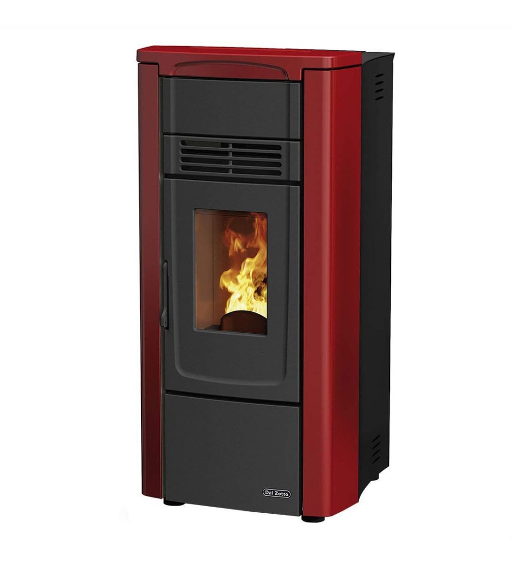 Dal Zotto Dal Zotto Gabry Stufa a Pellet Nero Bordeaux Dal Zotto Dal Zotto Gabry Stufa a Pellet Nero Bordeaux