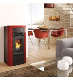 Dal Zotto Dal Zotto Gabry Stufa a Pellet Nero Bordeaux Dal Zotto Dal Zotto Gabry Stufa a Pellet Nero Bordeaux