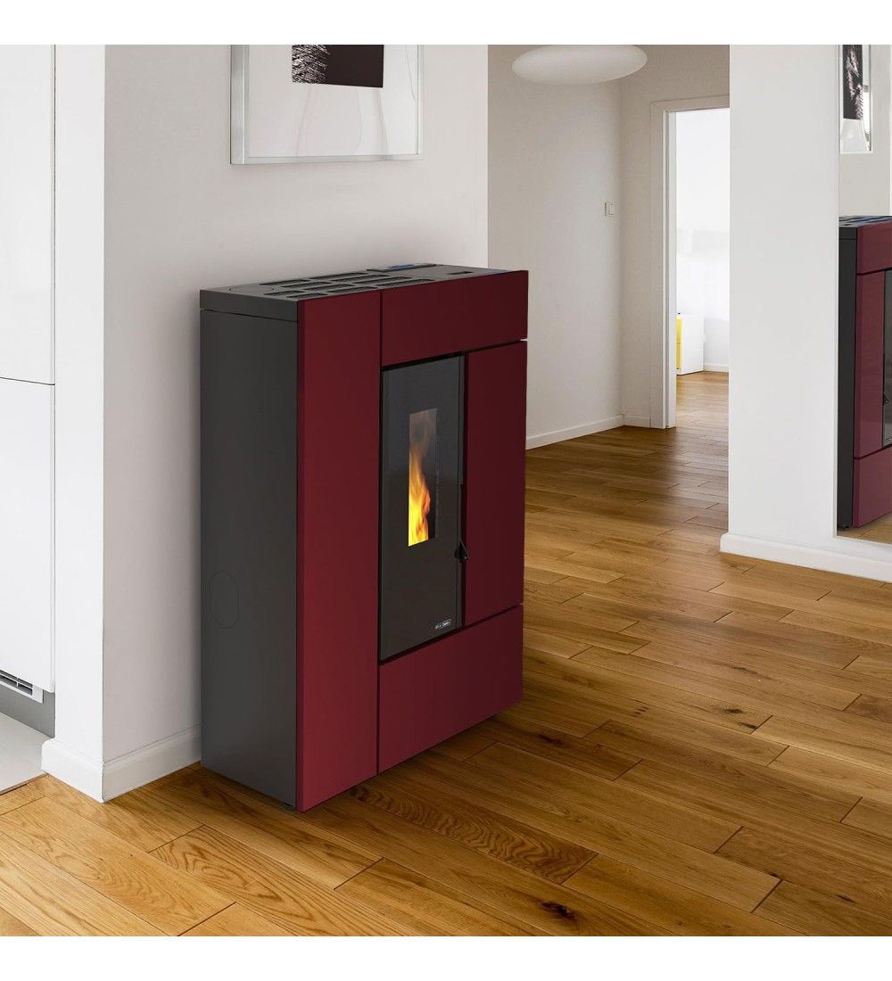 Dal Zotto Dal Zotto Leyla Elite Stufa a Pellet Acciaio Bordeaux A+ Dal Zotto Dal Zotto Leyla Elite Stufa a Pellet Acciaio Bordeaux A+