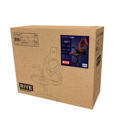 TRUST Trust GXT 703R Riye Sedia Gaming Regolabile Nero Rosso TRUST Trust GXT 703R Riye Sedia Gaming Regolabile Nero Rosso