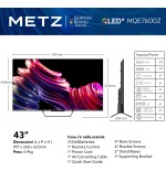 MQE MQE7600 TV 43 Pollici QLED 4K Ultra HD MQE MQE7600 TV 43 Pollici QLED 4K Ultra HD