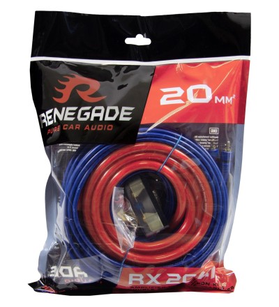Renegade Renegade RX20KIT Set Cavi Collegamento Amplificatore Renegade Renegade RX20KIT Set Cavi Collegamento Amplificatore