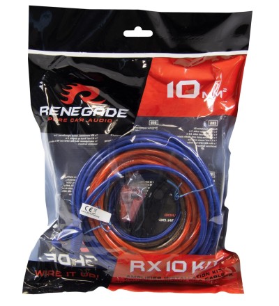 Renegade Renegade RX10KIT Set Cavi Amplificatore 10 mm² Renegade Renegade RX10KIT Set Cavi Amplificatore 10 mm²