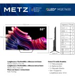 METZ Metz TV 55 QLED+ Smart TV 4K UHD con Google TV METZ Metz TV 55 QLED+ Smart TV 4K UHD con Google TV