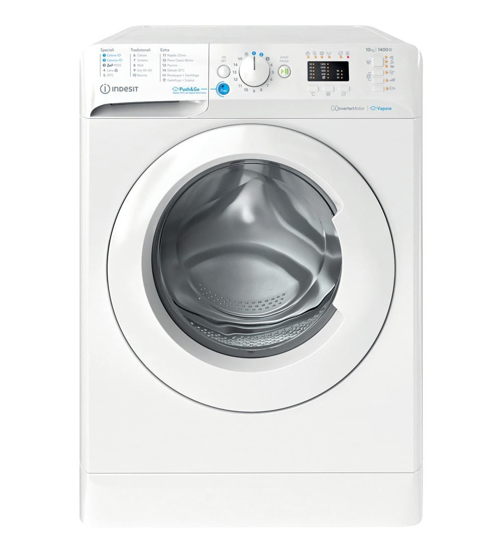 Indesit Indesit BWA101496XWVIT Lavatrice 10 Kg Centrifuga 1400 Giri Motore inverter Classe A Indesit Indesit BWA101496XWVIT Lavatrice 10 Kg Centrifuga 1400 Giri Motore inverter Classe A