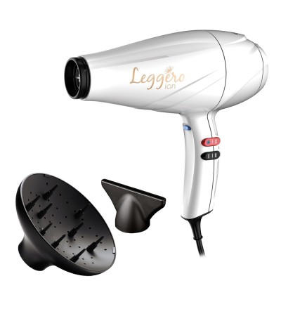 GA.MA GA.MA GH2002 Asciugacapelli Leggero Ion 2400 W Bianco