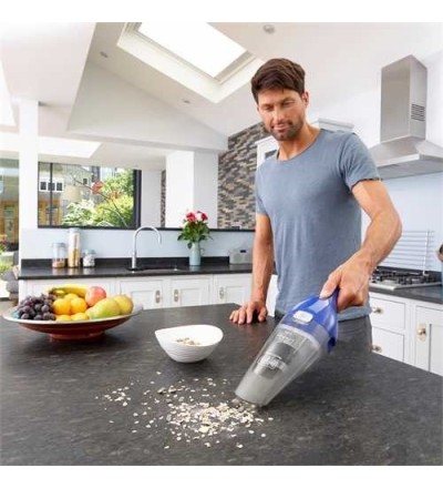 Black & Decker Black & Decker NVC115WA Aspirabriciole senza filo Blu, Grigio Senza sacchetto Black & Decker Black & Decker NVC115WA Aspirabriciole senza filo Blu, Grigio Senza sacchetto