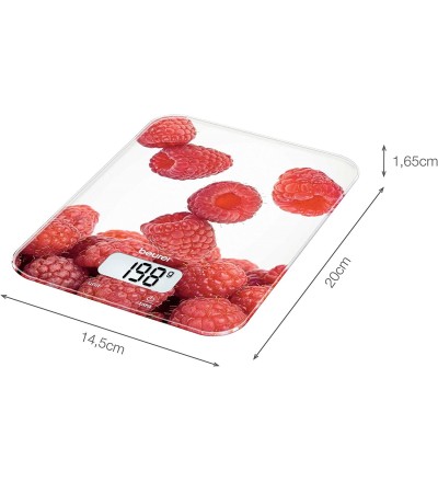 Beurer 10Beurer KS19 Bilancia da Cucina Digitale Max 5 Kg Vetro Beurer 10Beurer KS19 Bilancia da Cucina Digitale Max 5 Kg Vetro