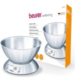Beurer Beurer KS54 Bilancia da Cucina Digitale con Timer e Ciotola in acciaio Beurer Beurer KS54 Bilancia da Cucina Digitale con Timer e Ciotola in acciaio