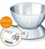 Beurer Beurer KS54 Bilancia da Cucina Digitale con Timer e Ciotola in acciaio Beurer Beurer KS54 Bilancia da Cucina Digitale con Timer e Ciotola in acciaio
