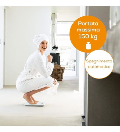 Beurer Beurer GS120KOMPAKT Bilancia Pesapersone in Vetro Portata 150Kg - GS120 Beurer Beurer GS120KOMPAKT Bilancia Pesapersone in Vetro Portata 150Kg - GS120