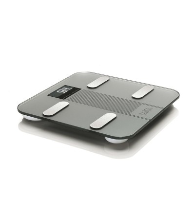Laica Laica PS7005 bilance pesapersone Rettangolo Grigio, Acciaio inossidabile Bilancia pesapersone elettronica