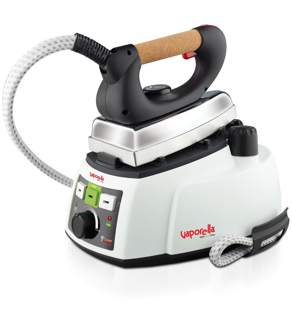 Polti 10Polti VAPORELLA 535-ECO-PRO-PLEU0188 Ferro da Stiro a Caldaia 750 W 1,1 L Nero/Bianco Polti 10Polti VAPORELLA 535-ECO-PRO-PLEU0188 Ferro da Stiro a Caldaia 750 W 1,1 L Nero/Bianco
