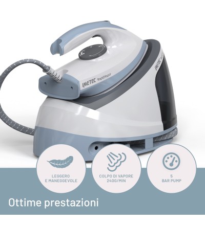 Imetec 10Imetec 9033 Rapidvapor Ferro da Stiro Generatore di Vapore 2400 W Imetec 10Imetec 9033 Rapidvapor Ferro da Stiro Generatore di Vapore 2400 W