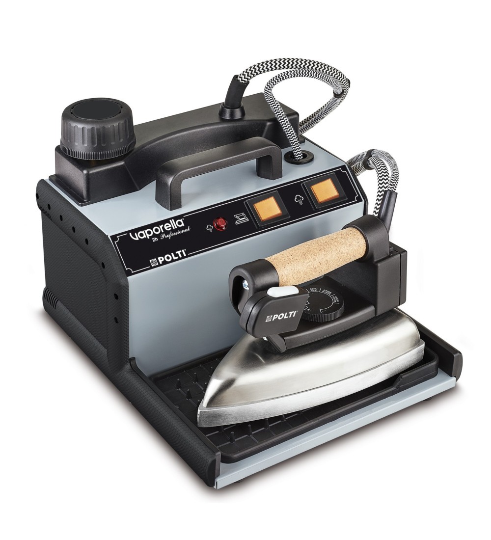 Polti 10Polti 2HP-FI000031 Vaporella Professional Ferro da Stiro 1750 W 1,3 L Alluminio Nero Polti 10Polti 2HP-FI000031 Vaporella Professional Ferro da Stiro 1750 W 1,3 L Alluminio Nero