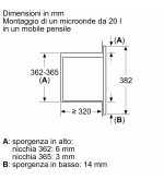 Bosch Bosch BEL623MS3 Forno a Microonde da incasso 20 L Potenza 800W Larghezza 60 cm Inox Bosch Bosch BEL623MS3 Forno a Microonde da incasso 20 L Potenza 800W Larghezza 60 cm Inox
