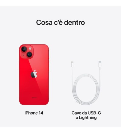 APPLE Apple iPhone 14 512GB 6.1 (PRODUCT)RED ITA MPXG3QL/A APPLE Apple iPhone 14 512GB 6.1 (PRODUCT)RED ITA MPXG3QL/A
