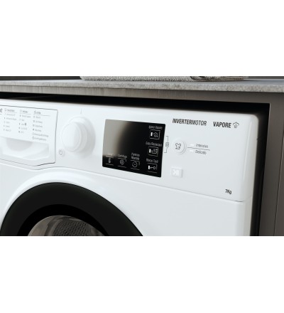Hotpoint HOTPOINT LAVATRICE 7KG SLIM INVERTER VAP.B 1200GIRI BWSA RSSG R527 B IT Hotpoint HOTPOINT LAVATRICE 7KG SLIM INVERTER VAP.B 1200GIRI BWSA RSSG R527 B IT