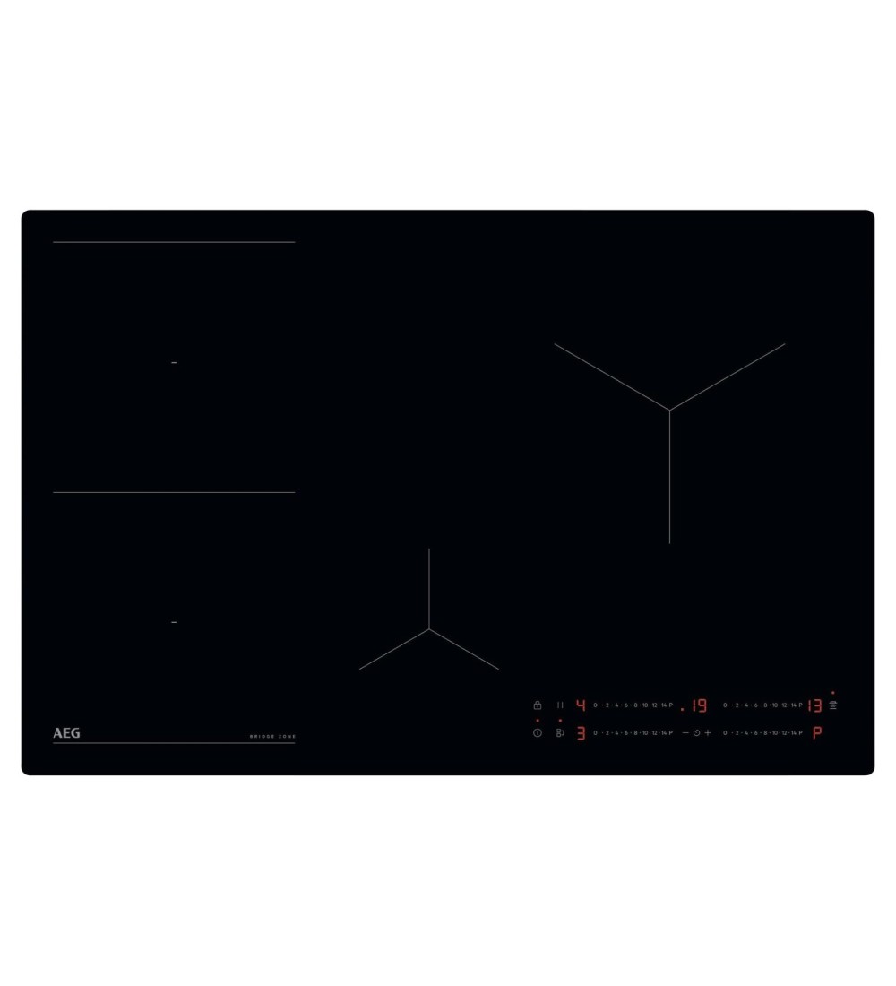 AEG AEG TO84IB00IB Piano Cottura a induzione Da incasso 80 Cm Vetro Ceramica Nero Touch 4 Zone di Cottura AEG AEG TO84IB00IB Piano Cottura a induzione Da incasso 80 Cm Vetro Ceramica Nero Touch 4 Zone di Cottura