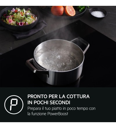 AEG AEG TO84IB00IB Piano Cottura a induzione Da incasso 80 Cm Vetro Ceramica Nero Touch 4 Zone di Cottura AEG AEG TO84IB00IB Piano Cottura a induzione Da incasso 80 Cm Vetro Ceramica Nero Touch 4 Zone di Cottura