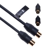 ASTRELL Metronic Cavo Tv 3 MT M/F 9.52mm Adattatore Nero (011319)