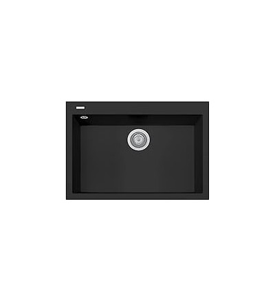 Plados Plados Telma ON7610 UG 70 - MICROULTRAGRANIT One Lavello 1 vasca 76x50 cm - Nero matt