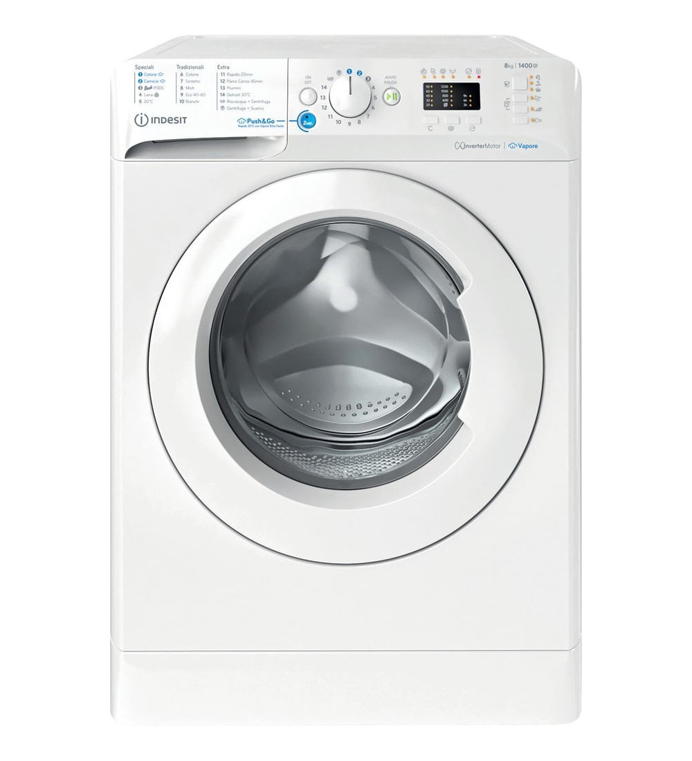 Indesit Indesit Lavatrice BWA 81496X WV IT 8kg Classe A 1400 giri Carica Frontale Bianca Indesit Indesit Lavatrice BWA 81496X WV IT 8kg Classe A 1400 giri Carica Frontale Bianca