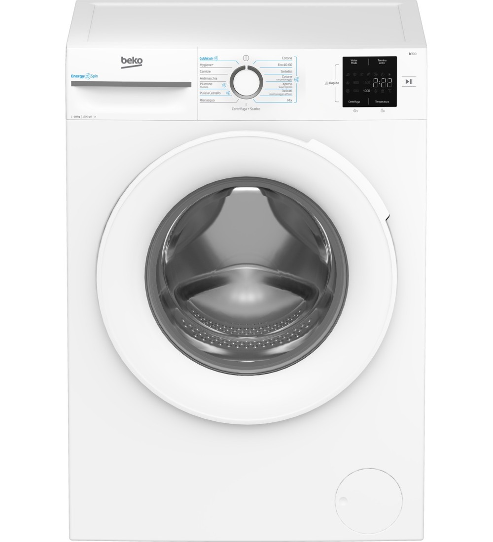 BEKO BEKO LAVATRICE 10KG BMWU31021W INVERTER ENERGYSPIN VAPORE A 1200GIRI BEKO BEKO LAVATRICE 10KG BMWU31021W INVERTER ENERGYSPIN VAPORE A 1200GIRI