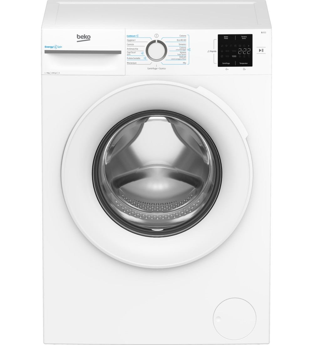 BEKO BEKO LAVATRICE 9KG INVERTER ENERGYSPIN INVERTER A 1200GIRI BMWU3921W BEKO BEKO LAVATRICE 9KG INVERTER ENERGYSPIN INVERTER A 1200GIRI BMWU3921W