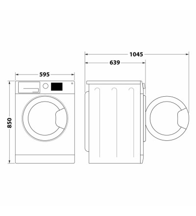 Hotpoint Ariston HOTPOINT NF1046WKIT LAVATRICE 10KG INVERTER VAPORE A 1400GIRI