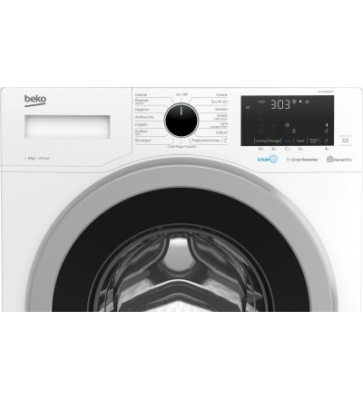 BEKO BEKO LAVATRICE 8KG STEAMCURE C INVERTER VAPORE 1400GIRI WUY81436SI-IT BEKO BEKO LAVATRICE 8KG STEAMCURE C INVERTER VAPORE 1400GIRI WUY81436SI-IT