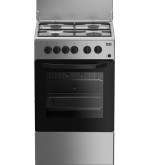 BEKO BEKO CUCINA A GAS 4 BRUCIATORI FORNO ELETT.54LT 50x50 SILVER CSS42014FS