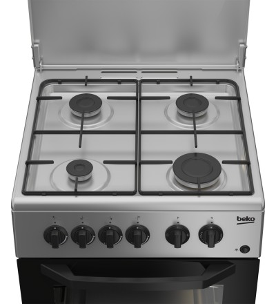 BEKO BEKO CUCINA A GAS 4 BRUCIATORI FORNO ELETT.54LT 50x50 SILVER CSS42014FS BEKO BEKO CUCINA A GAS 4 BRUCIATORI FORNO ELETT.54LT 50x50 SILVER CSS42014FS