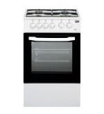 BEKO BEKO CUCINA A GAS 4 BRUCIATORI FORNO ELETT.54LT 50x50 BIANCO CSS42014FW