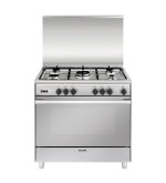 Glem Gas Glem Gas UN965VI Cucina a Libera installazione 90×60 Piano Cottura 5 Fuochi Forno 98L a Gas Classe A Inox