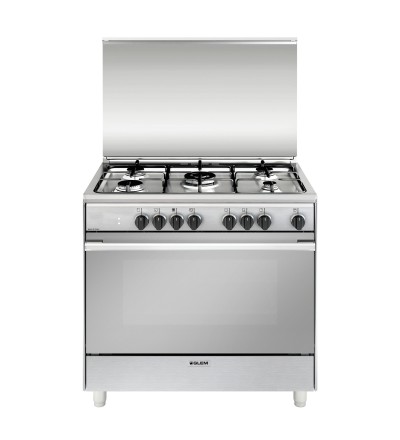 Glem Gas Glem Gas UN965MI Cucina a Libera installazione 90×60 Piano Cottura 5 Fuochi Forno Elettrico 101 L Classe A Inox