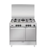 Glem Gas Cucina a Gas Glem Gas UR965VI: 5 Fuochi, Forno Ventilato, Acciaio Inox