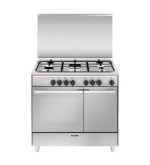 Glem Gas Cucina Glem Gas UR965MI: Efficienza Classe A, Acciaio Inox, Forno 64L