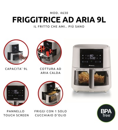 Ariete Ariete 4630 Friggitrice ad aria 9L 1500 W Bianco Ariete Ariete 4630 Friggitrice ad aria 9L 1500 W Bianco